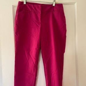 Apt. 9 Magenta Ankle Trousers - Size 4
